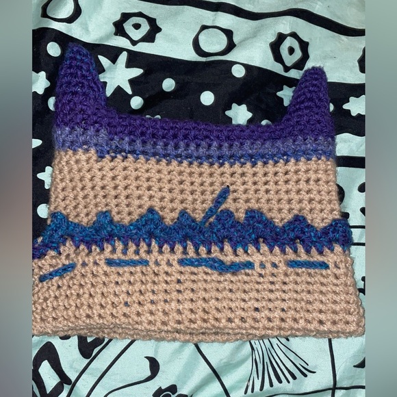 Handmade hat/mask made for a friend but they never came to get it - Picture 2 of 2